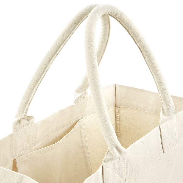 Torba bawełniana z usztywnionym dnem 20L - Natural