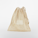 Siatkowy woreczek z bawełny organicznej - Natural