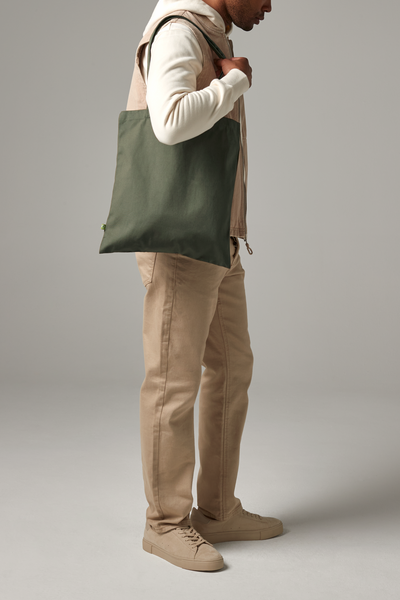 Torba bawełniana organiczna 10L - Olive Green