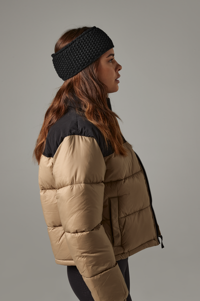 Opaska Dzianinowa z Polarem - Black