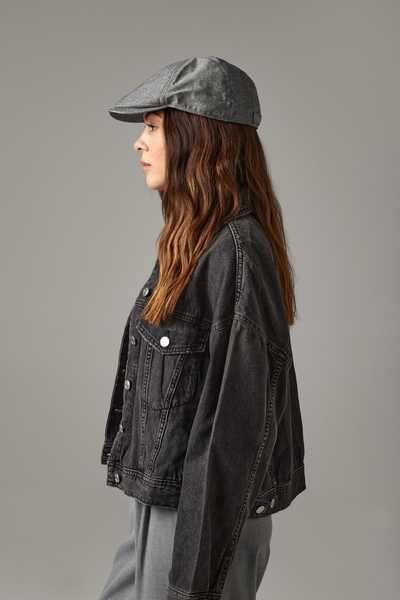 Kaszkiet letni unisex z regulacją - Blue Linen