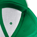 Czapka 6‑panelowa z bawełny czesanej - Kelly Green & White