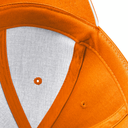 Czapka 6‑panelowa z bawełny czesanej - Orange & White