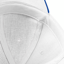 Czapka 6‑panelowa z bawełny czesanej - White & Bright Royal