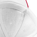 Czapka 6‑panelowa z bawełny czesanej - White & Classic Red
