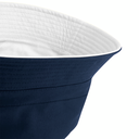 Dwustronny kapelusz bawełniany z krótkim rondem - French Navy & White