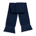 Klasyczny Dwuwarstwowy Szalik z Frędzlami - French Navy