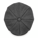 Kaszkiet w Jodełkę Unisex - Charcoal Herringbone