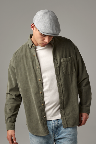 Kaszkiet unisex z podszewką - Grey