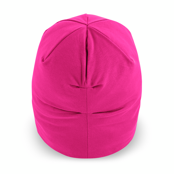 Bawełniana Czapka Beanie Dwuwarstwowa - Fuchsia