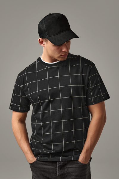 Czapka Trucker z Zamszowym Daszkiem - Black