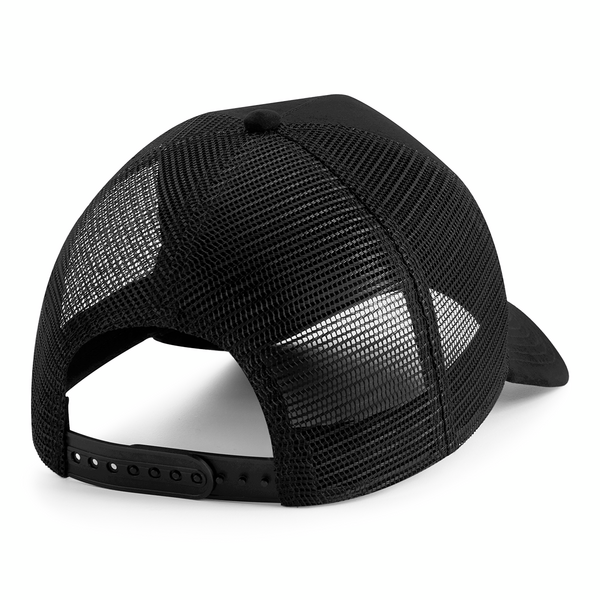 Czapka Trucker z Zamszowym Daszkiem - Black