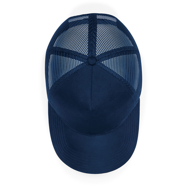 Czapka Trucker z Zamszowym Daszkiem - French Navy