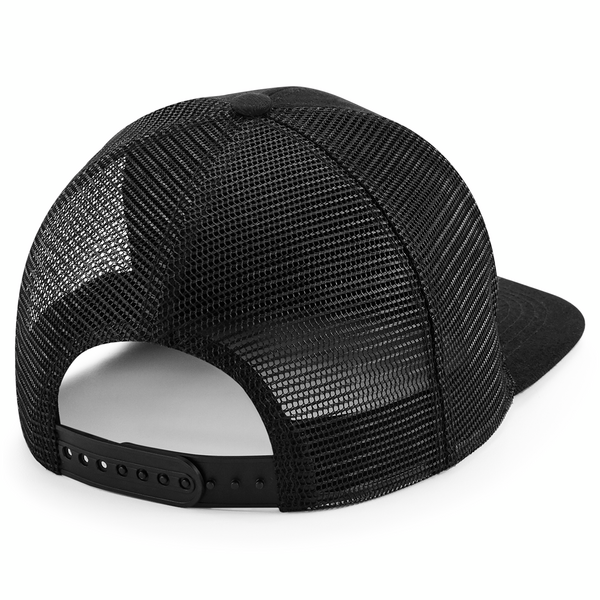 Truckerka 6‑panelowa z płaskim daszkiem - Black