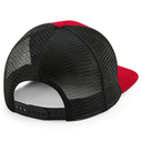 Truckerka 6‑panelowa z płaskim daszkiem - Classic Red & Black