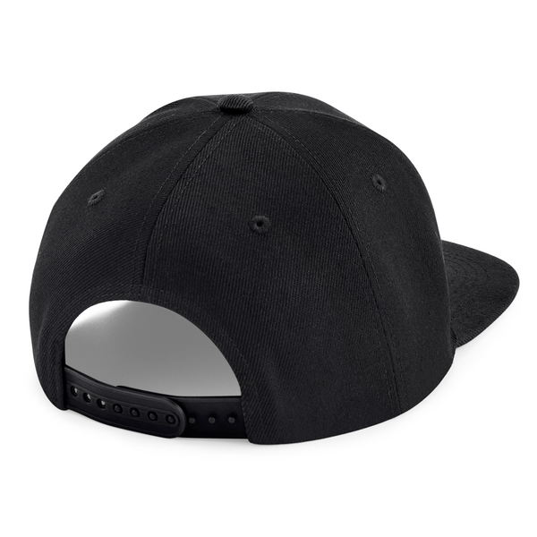 Czapka snapback 6-panelowa z płaskim daszkiem - Black