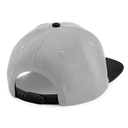 Czapka snapback 6-panelowa z płaskim daszkiem - Grey & Black
