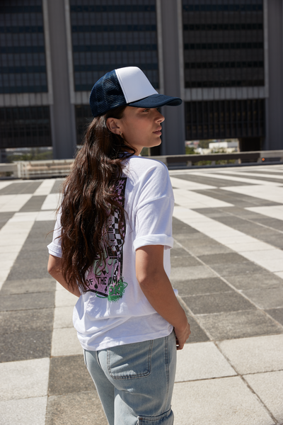 Czapka Trucker z Zapięciem Snapback - Sunflower & White