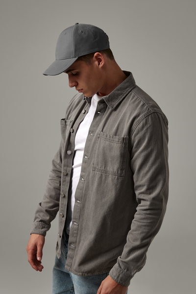 Czapka z recyklingu 6-panelowa - Graphite Grey