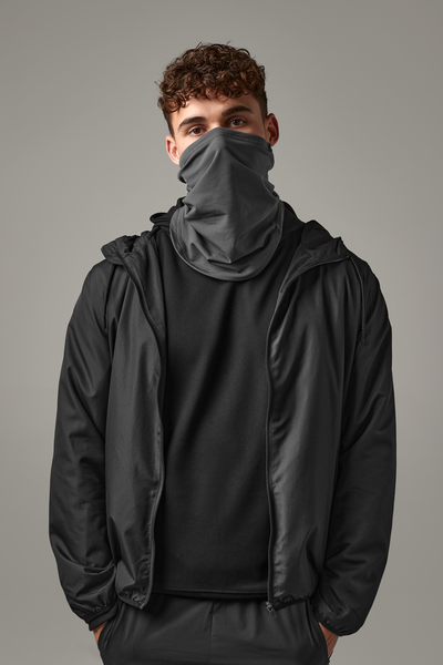 Komin sportowy softshell z regulacją - Black