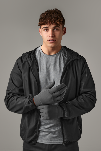 Rękawiczki Softshell Sportowe z Ekranem Dotykowym - Graphite Grey