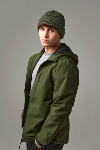 Ciepła czapka akrylowa z mikropolarem - Olive Green