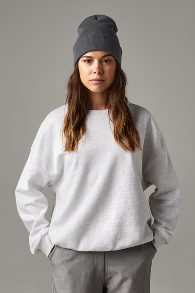 Czapka dzianinowa z recyklingu, wywijana - Black