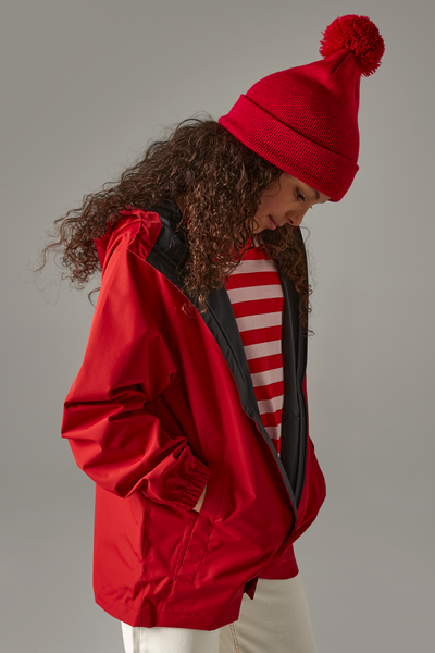 Czapka dziecięca z pomponem - Classic Red