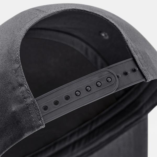 Czapka 5‑panelowa z wymienną naszywką - Graphite Grey