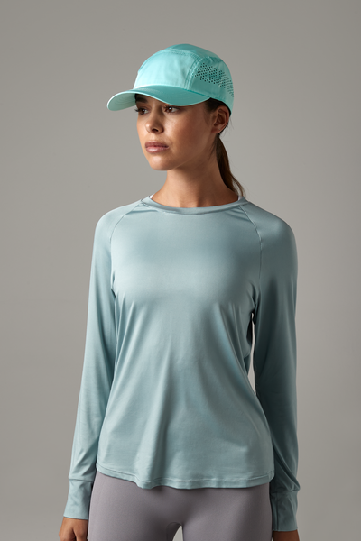 Lekka techniczna czapka biegowa - Aqua