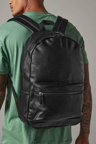 Plecak ze skóry ekologicznej 18L - Black
