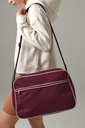 Torba na ramię retro 18L - Burgundy & Sand