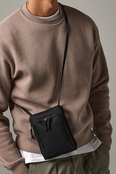 Saszetka podróżna na paszport i telefon - poliester 600D BagBase