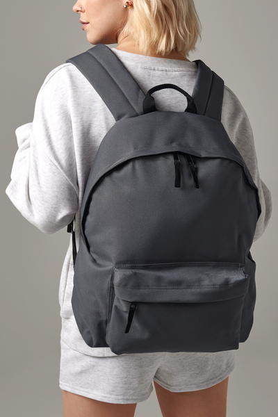Plecak miejski 22L z kieszenią - Graphite Grey & Black
