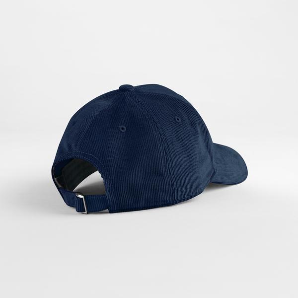 Czapka z bawełnianego sztruksu z regulacją - Oxford Navy