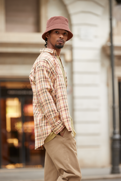 Kapelusz Bucket z Bawełny Organicznej - Black