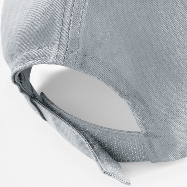 Czapka 5-panelowa bawełniana z rzepem - Light Grey