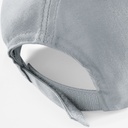 Czapka 5-panelowa bawełniana z rzepem - Light Grey