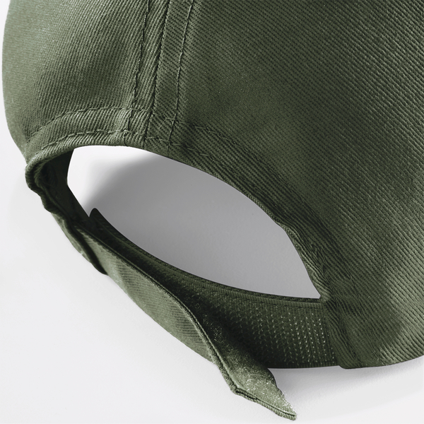 Czapka 5-panelowa bawełniana z rzepem - Olive Green