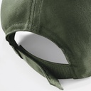 Czapka 5-panelowa bawełniana z rzepem - Olive Green