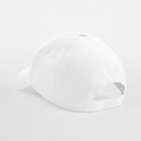 Czapka 5-panelowa bawełniana z rzepem - White