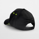 Czapka 5-panelowa z daszkiem sandwich - Black & Lime Green