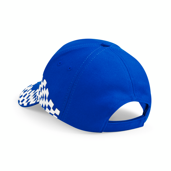 Czapka bawełniana Grand Prix z haftem - Bright Royal