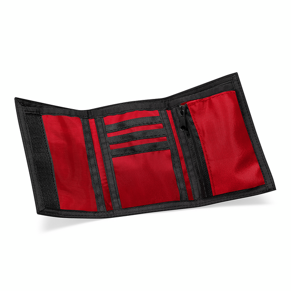 Portfel zapinany na rzep z kieszenią na monety - Classic Red