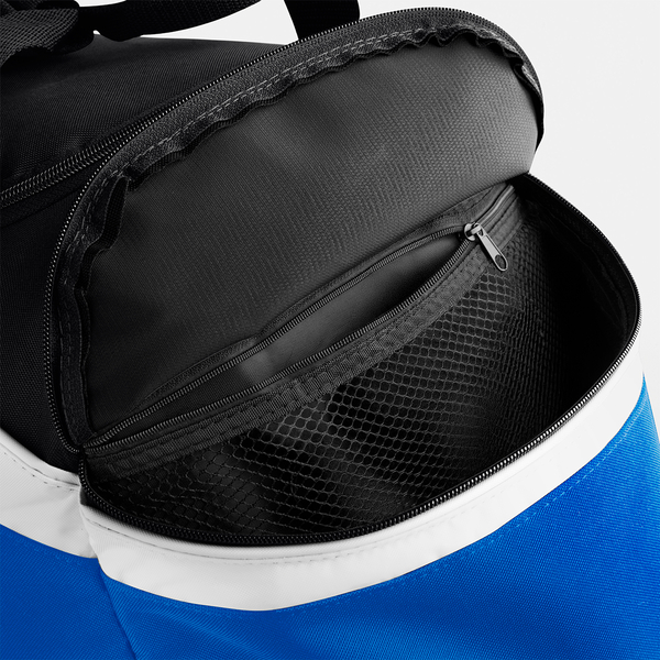 Torba sportowa 54L z kieszeniami - Bright Royal & Black