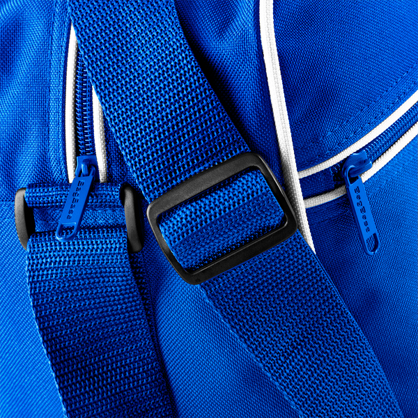 Torba na ramię retro 18L - Bright Royal & White