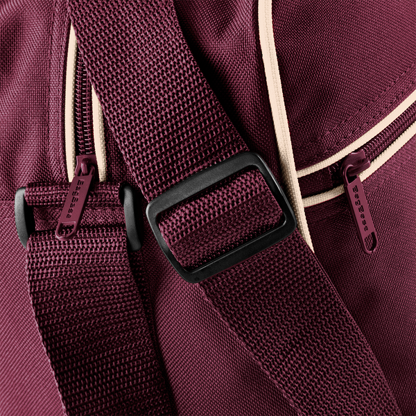 Torba na ramię retro 18L - Burgundy & Sand