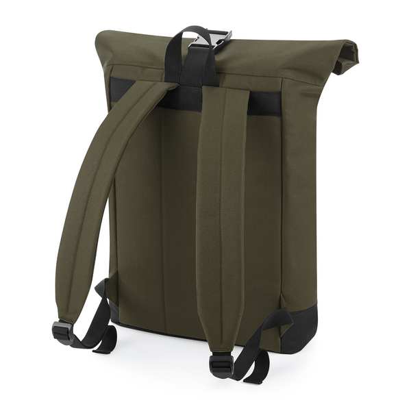 Plecak Roll-Top 20L z Kieszenią na Laptopa - Military Green