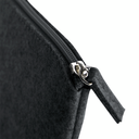 Saszetka filcowa na zamek - Charcoal Melange