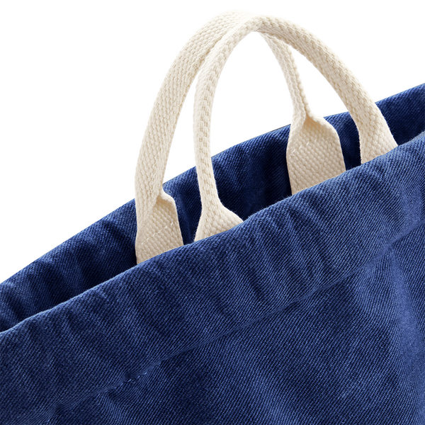 Workoplecak bawełniany denim - Denim Blue